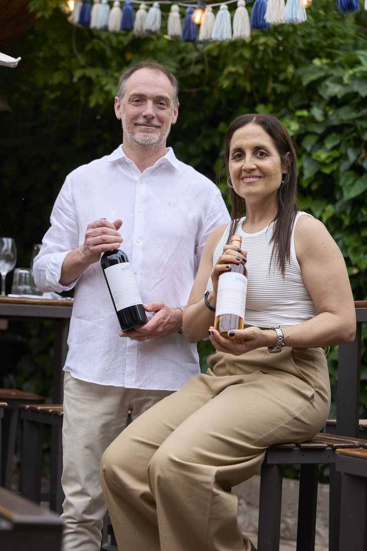 Luigi Perocco y Leticia Nuñez, presentaron sus nuevos vinos