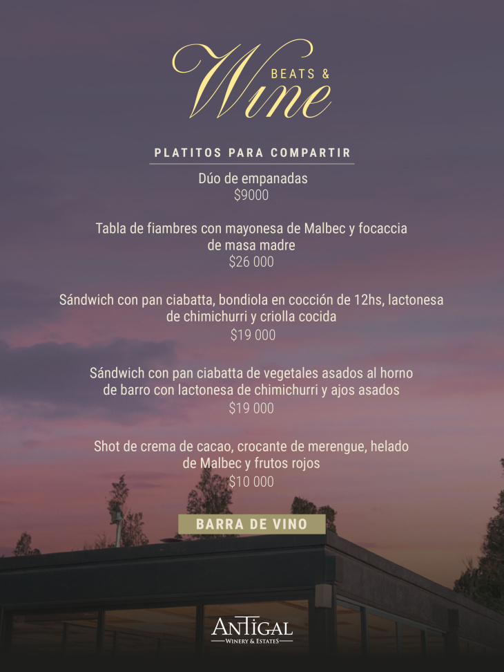 Beats & Wine combina música, vino y gastronomía al aire libre.