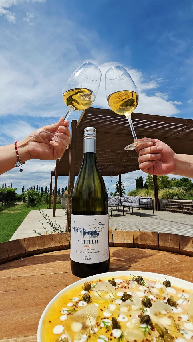 Andeluna presentó un Chardonnay naranjo elaborado con fermentación en contacto con pieles.