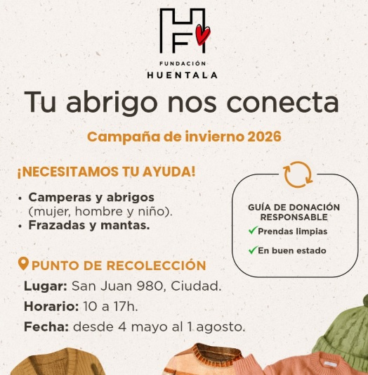 Fundación Huentala lanzó una nueva edición de su campaña solidaria de invierno.