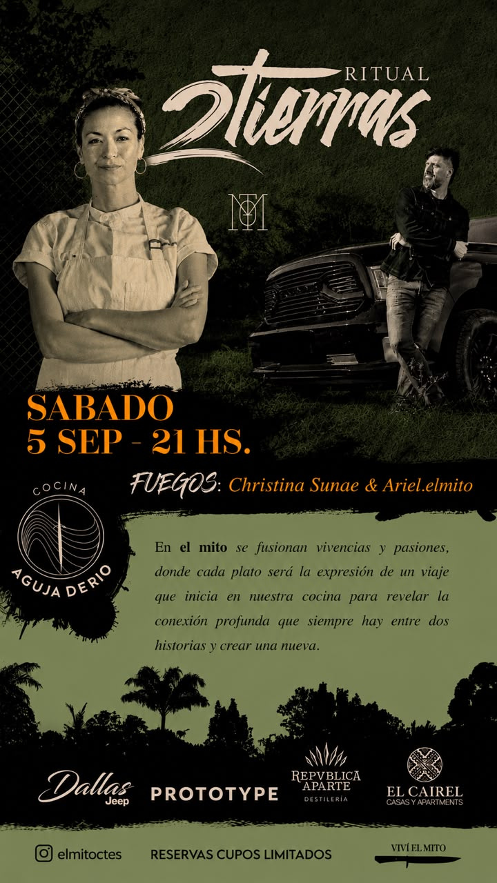 Christina Sunae cocinará en Corrientes.