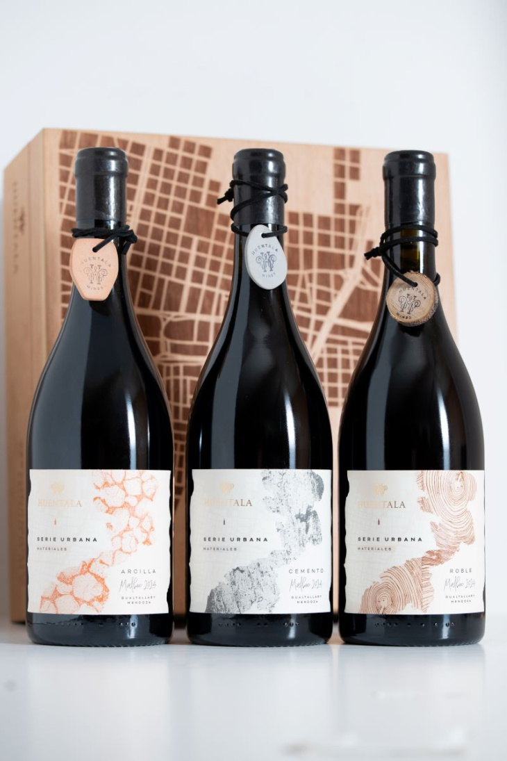 Serie Urbana Materiales fue elaborada en la bodega urbana de Hualta Winery Hotel.