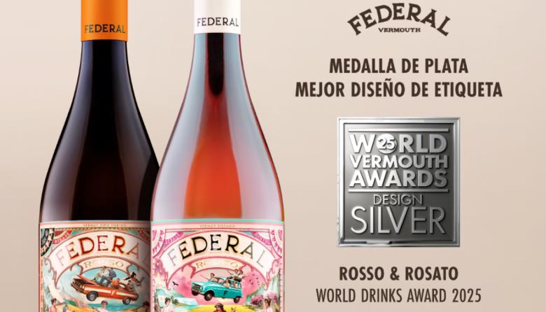 Vermut Federal recibe doble medalla de plata por su diseño de etiquetas