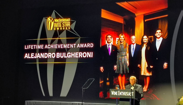 Alejandro P. Bulgheroni fue distinguido por Wine Enthusiast con el Lifetime Achievement Award