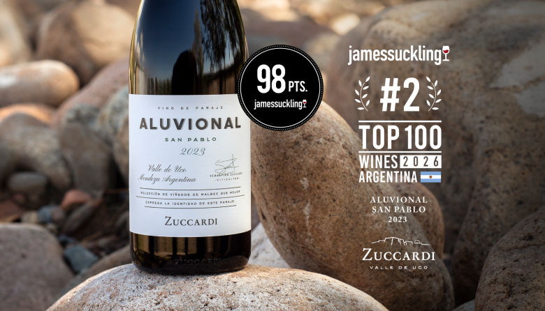Zuccardi Aluvional San Pablo 2023 fue elegido el Nº2 de Argentina por James Suckling