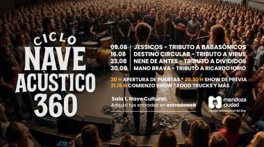Llega el Ciclo Nave Acústico 360: música en vivo y gastronomía en la Nave Cultural