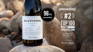 Zuccardi Aluvional San Pablo 2023 fue elegido el Nº2 de Argentina por James Suckling