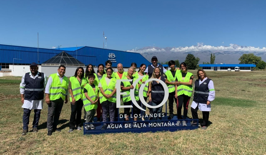 Eco de los Andes celebra un año del Eco Tour, su programa de puertas abiertas en Tunuyán