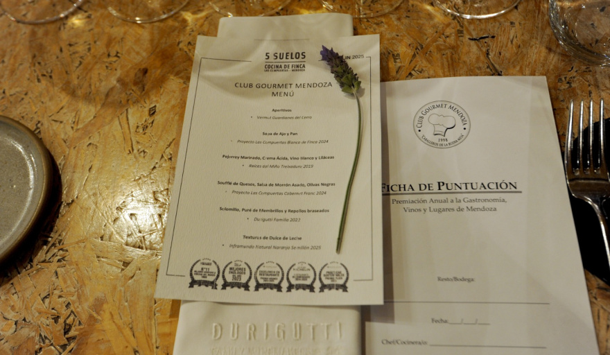 Club Gourmet Mendoza celebró una exclusiva noche gastronómica en Durigutti Family Winemakers